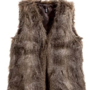 Brown Faux Fur Vest